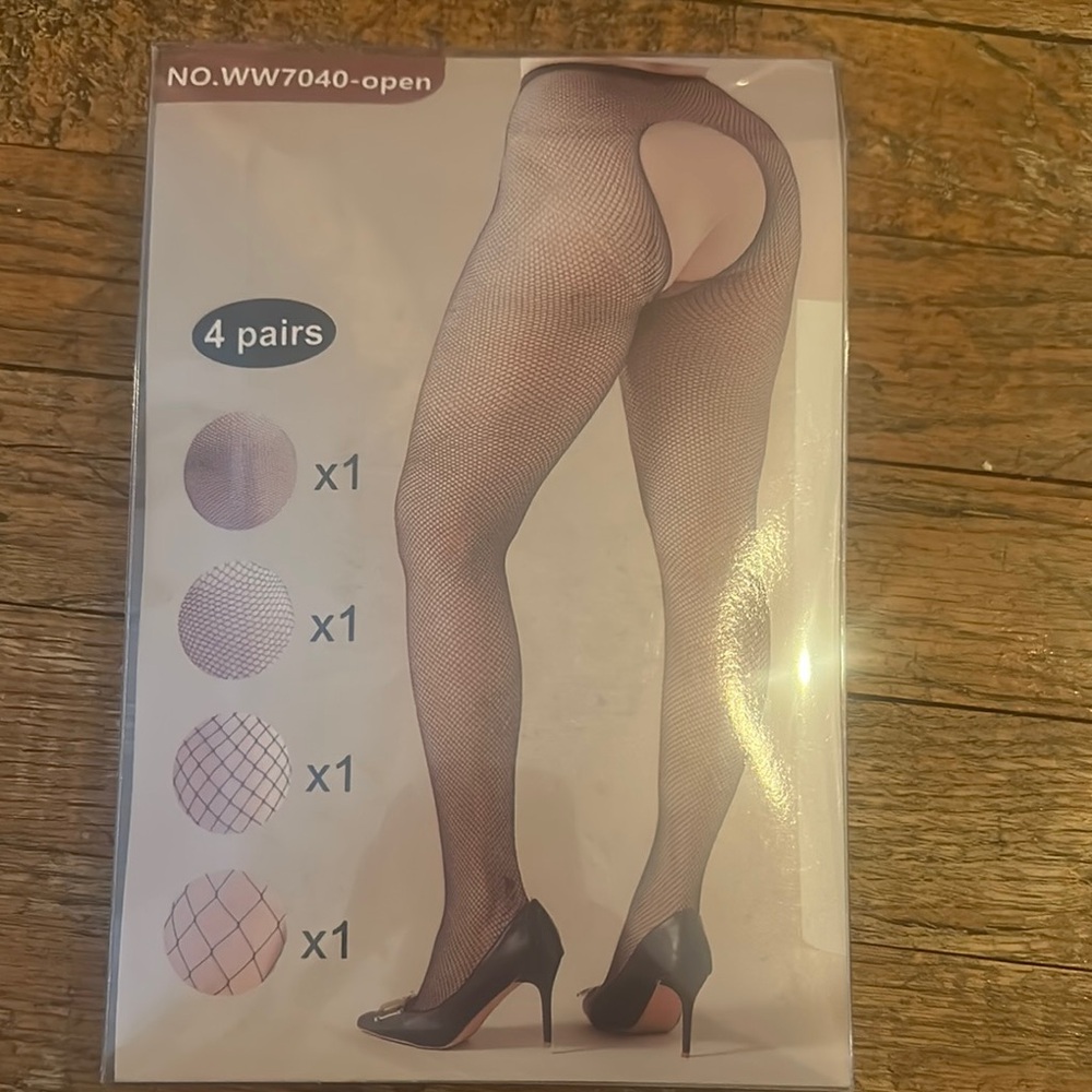 Fishnet Tights Set - Black